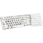 LogicKeyboard XL-Print Cover for Full-Sized Apple Magic Keyboard (Black/White)