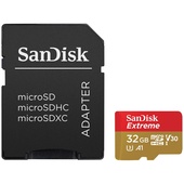 SanDisk 32GB Extreme UHS-I microSDHC Memory Card with SD Adapter Kit (3-Pack)