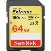 SanDisk 64GB Extreme UHS-I SDXC Memory Card with Read Speed of 150 MB/s