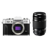 Fujifilm X-T30 Mirrorless Digital Camera (Silver) with XF 55-200mm f/3.5-4.8 R Lens