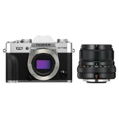 Fujifilm X-T30 Mirrorless Digital Camera (Silver) with XF 23mm f/2 R Lens (Black)