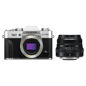 Fujifilm X-T30 Mirrorless Digital Camera (Silver) with XF 35mm f/2 R Lens (Black)