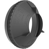 Bright Tangerine 114mm Black Hole Mini Rubber Donut (Conical Shape)