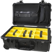 Cinegears Pelican 1510 Case with Padded Dividers and Lid Organizer (Black)