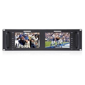 FeelWorld Dual 7" 3RU IPS 1280x800 Broadcast LCD Rack Mount Monitor
