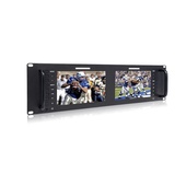 FeelWorld Dual 7" Display Monitors, 3-Rack Unit