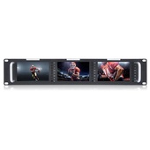 Feelworld Triple 5" 2RU Broadcast LCD Rack Mount Monitor