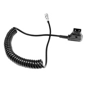 Titan Male D-Tap to 2Pin Plug Power Coiled Cable for BMPCC 4K