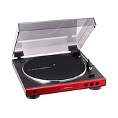 Audio Technica AT-LP60X Fully Automatic Belt-Drive Turntable (Red)