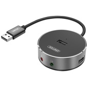 UNITEK USB 2.0 3 Port Hub with Stereo Audio Port