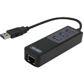 UNITEK 3 Port USB 3.0 Hub with Gigabit Ethernet Port