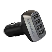 Promate Car Charger with 4 USB Ports (48W)