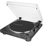 Audio Technica AT-LP60XBT Fully Automatic Wireless Belt-Drive Turntable (Black)