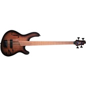 Cort B4FL MHPZ Lined Fretless Bass (Black Burst)