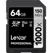 Lexar 64GB Professional 1000x UHS-II SDXC Memory Card (2-Pack)