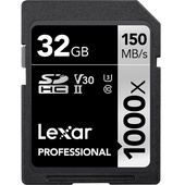 Lexar 32GB Professional 1000x UHS-II SDHC Memory Card (2-Pack)