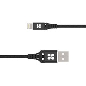 Promate Nervelink 1.2m MFi Ultra-Slim USB-A To Lightning Connector Cable (Black)