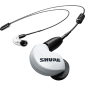 Shure SE215 Sound-Isolating Earphones with RMCE-BT2 Bluetooth Cable (Special Edition, White)