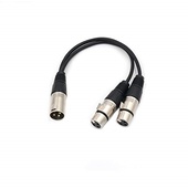 Titan Cables Male XLR to 2 x Female XLR Splitter Cable