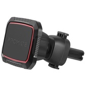 Promate AirGrip-2 Magnetic AC Vent Mount for Smartphone & Tablet Mount (Black/Maroon)