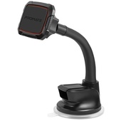 Promate Cradleless Magnetic Car Mount with Flexible Gooseneck (Black/Maroon)