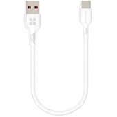 Promate USB to USB-C Cable (White, 25cm)