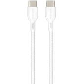 Promate 60W USB-C to USB-C Cable with Power Delivery Support (White, 2m)