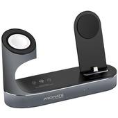 Promate PowerState All-in-1 Wireless Charging Dock for Apple Devices (Black)