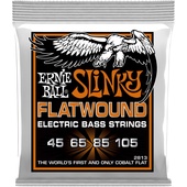 Ernie Ball Hybrid Slinky Flatwound Electric Bass Strings (4-String Set, .045 - .105)