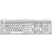 LogicKeyboard Large Print ALBA Mac Pro American English Keyboard (Black on White)