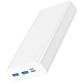 Promate Bolt-20 Smart Charging Power Bank with Dual USB Output (White)