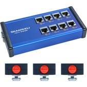 SKAARHOJ 8-Channel Tally Box System with Three Tally Lights