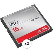 SanDisk 16GB Ultra CompactFlash Memory Card Kit (2-Pack)