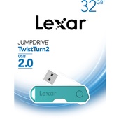 Lexar 32GB JumpDrive TwistTurn2 USB Flash Drive (Teal)