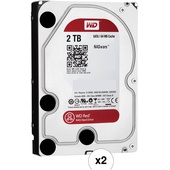 WD 2TB Network HDD Retail Kit (2-Pack, WD20EFRX, Red Drives)