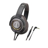 Audio-Technica ATH-WS770iSGM Solid Bass Over-Ear Headphones (Gun Metal)