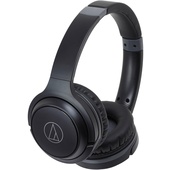 Audio-Technica Consumer ATH-S200BT Wireless On-Ear Headphones with Built-In Mic (Black)