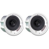 JBL 2-Way 8" Coaxial Ceiling Loudspeaker (Pair, Black)