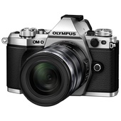 Olympus OM-D E-M5 Mark II Mirrorless Camera (Silver) with 12-50mm Lens (Black)