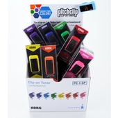 Korg Pitchclip Clip-On Tuner for Guitar/Bass (Pack of 16, Multi-Colour)