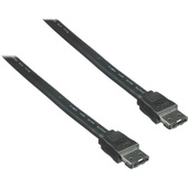 Pearstone 3.3' eSATA Male to eSATA Male Cable (Black)