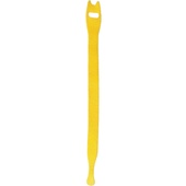 Pearstone 0.5 x 12" Touch Fastener Straps (Yellow, 10-Pack)