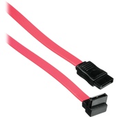 Pearstone 18" 7-pin Internal Straight to 90-Degree Serial ATA Cable (Red)