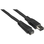 Pearstone FireWire 400 9-Pin to 6-Pin Cable - 15' (4.5 m)