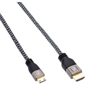 Pearstone Active Braided High Speed Mini HDMI to HDMI Cable with Ethernet - 6' (1.8 m)