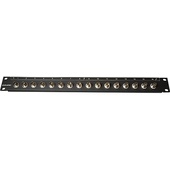 Canare 161U-BJRK 12G A/V BNC Stand-Off Panel with Receptacles (1 RU, 16 Receptacles)
