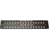 Canare 322U-BJRK 12G A/V BNC Stand-Off Panel with Receptacles (2 RU, 32 Receptacles)