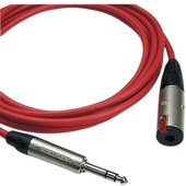 Canare Starquad TRSM-TRSF Extension Cable (Red, 10')