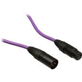 Canare L-4E6S Star Quad XLRM to XLRF Microphone Cable - 15' (Purple)