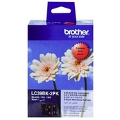 Brother LC39BK2PK Black Ink Cartridge Twin Pack